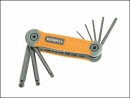 faihksf8mb Faithfull Soft-Grip Folding Hexagon Key Set 8 Metric Ball End