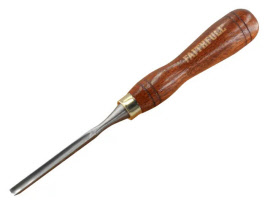 Faithfull Woodcarving Straight Gouge Chisel Wooden Handle