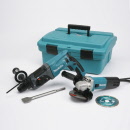 Makita Angle Grinder And SDS Plus Hammer Combo Pack  MEU040