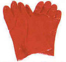 Red PVC 11 Inch Open Cuff Gloves sep107