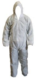 Disposable White Hooded Overall sep601