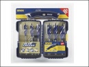 Irwin Blue Groove 6X Wood Drill Bit Set of 6 with Free Knife XMS096XSET