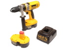 DeWalt 18V Cordless Combi Drill with 2 x 2_6Ah Ni-MH Batteries DC988KB XMS11DEWALT